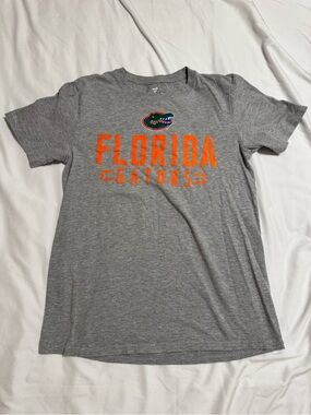 Fanatics Gray Florida Gators Short Sleeve Tee with Orange Print
